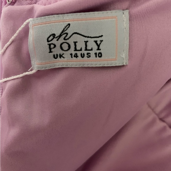 Oh Polly Corset Bustier Bodycon Ruched Fitted Mini Summer Dress in Pinky Lilac - Picture 12 of 14